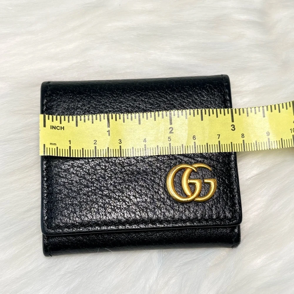 Gucci GG Marmont Black Leather Coin‎ Wallet